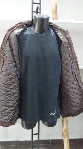 Used Genuine Leather Jacket For Men Brown Size 44 - PGC043PI - Picture 5 of 7