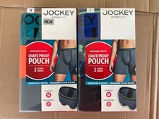 Jockey Chafe Proof Pouch Microfiber Stretch Boxer Briefs New Orange Green Gray