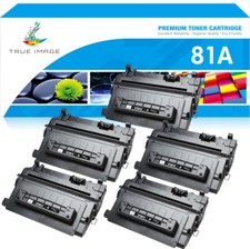 5PK CF281A 81A Black Toner Cartridge For HP LaserJet Enterprise Flow MFP M630dn