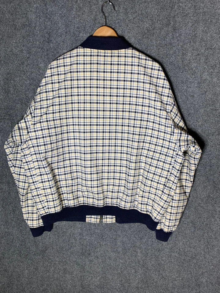 Brooks Brothers Bomber Jacket Multicolor Men's Large Plaid Full-Zip Long Sleeve - Image 4 of 4