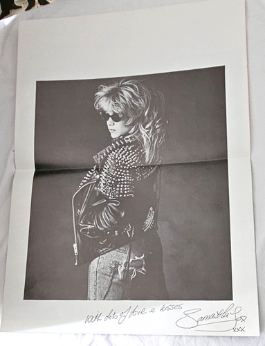 SAMANTHA FOX Touch Me UK LP 1986 *** SIGNED WITH SIGNED POSTER! *** Jive HIP 39 - Picture 4 of 10