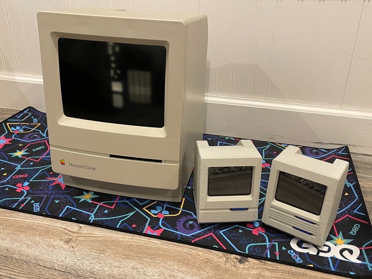 MACINTOSH MINI CUTE 3, 3D PRINTED PARTS FOR 40% SCALE MAC FOR