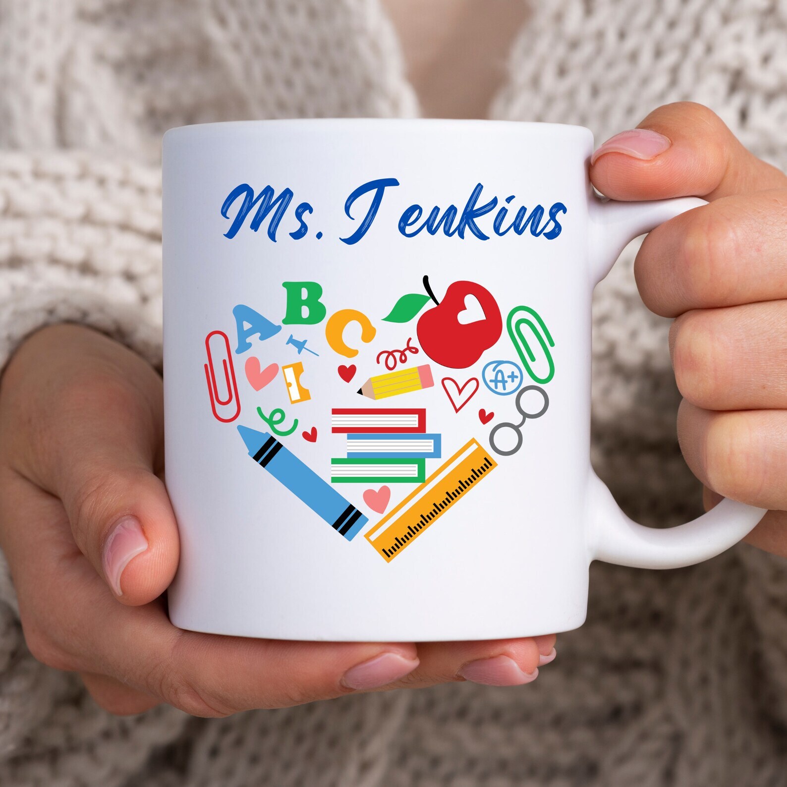 Teacher Appreciation Coffee Mug Personalized Teacher Mug Teacher Gift Thank You