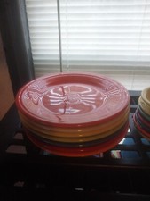 FIESTA RAINBOW Mixed DINNER Set, Salad Plates/Bowls BRIGHT MIX SET FIESTAWARE