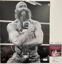 WWE NXT Tommaso Ciampa Signed B&W 11x14 Photo Autograph WrestleMania JSA COA