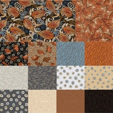 Feline Drive Fabric 5" Squares ORIGINS P B Textiles Charm Pack 42 Squares