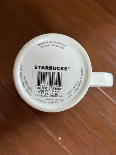 Starbucks Coffee Mug Tortoise & Hare Finish Line Tall 16oz 2015 Collection NEW - Picture 4 of 4