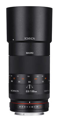 Rokinon 100mm F2.8 Full Frame Macro Lens (Nikon F with Automatic Chip)