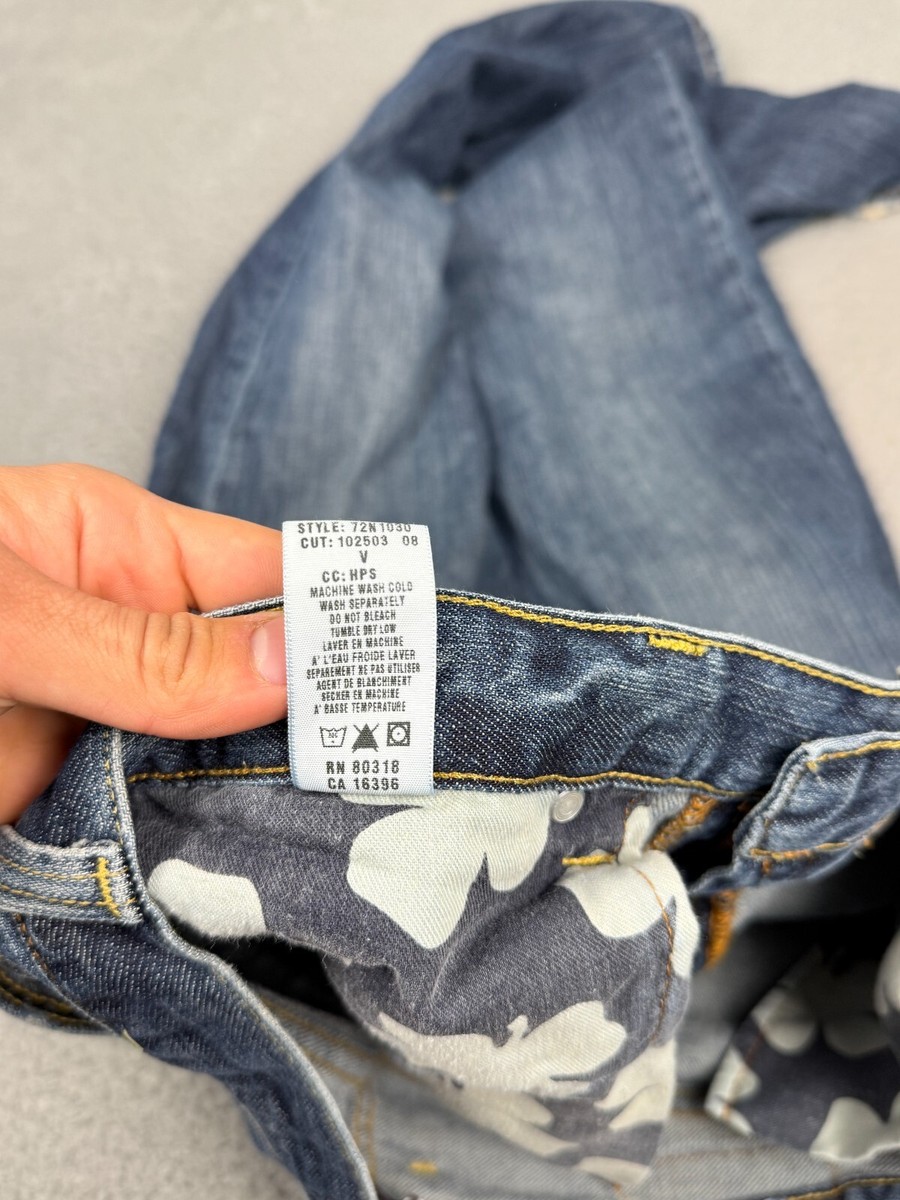 PM Lucky Brand Jeans Mens 32x29* Blue Faded Denim Vintage Straight