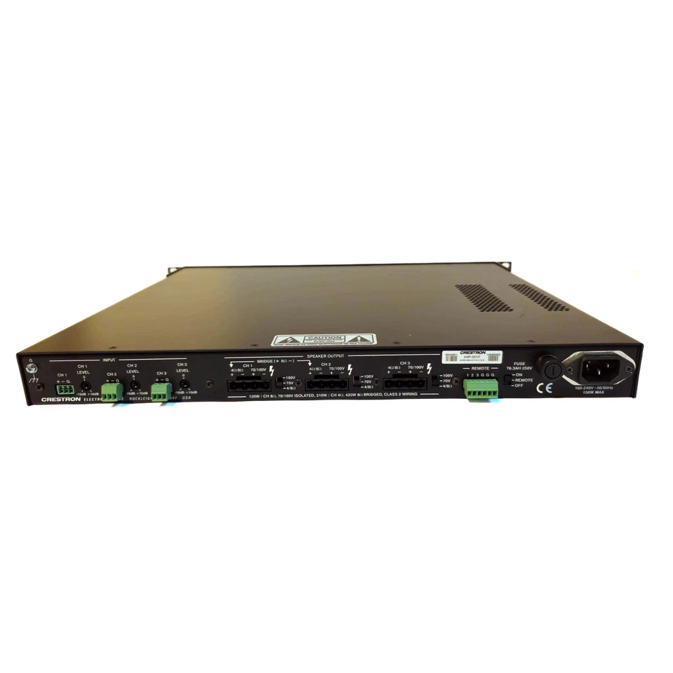 Crestron AMP-3210T 3-channel 3x 210w Commercial Power Amplificateur Rackable - Bild 2 von 2