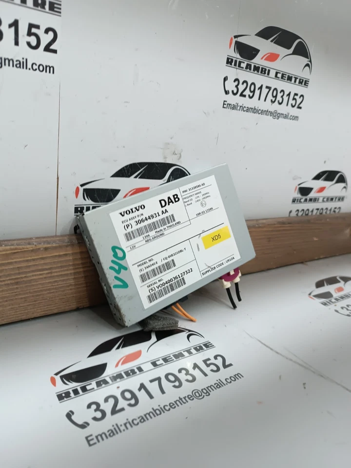 👉CENTRALINA AMPLIFICATORE DAB 2013 VOLVO V40/V60 I 30644931 31667303 XD5 - Immagine 3 di 4