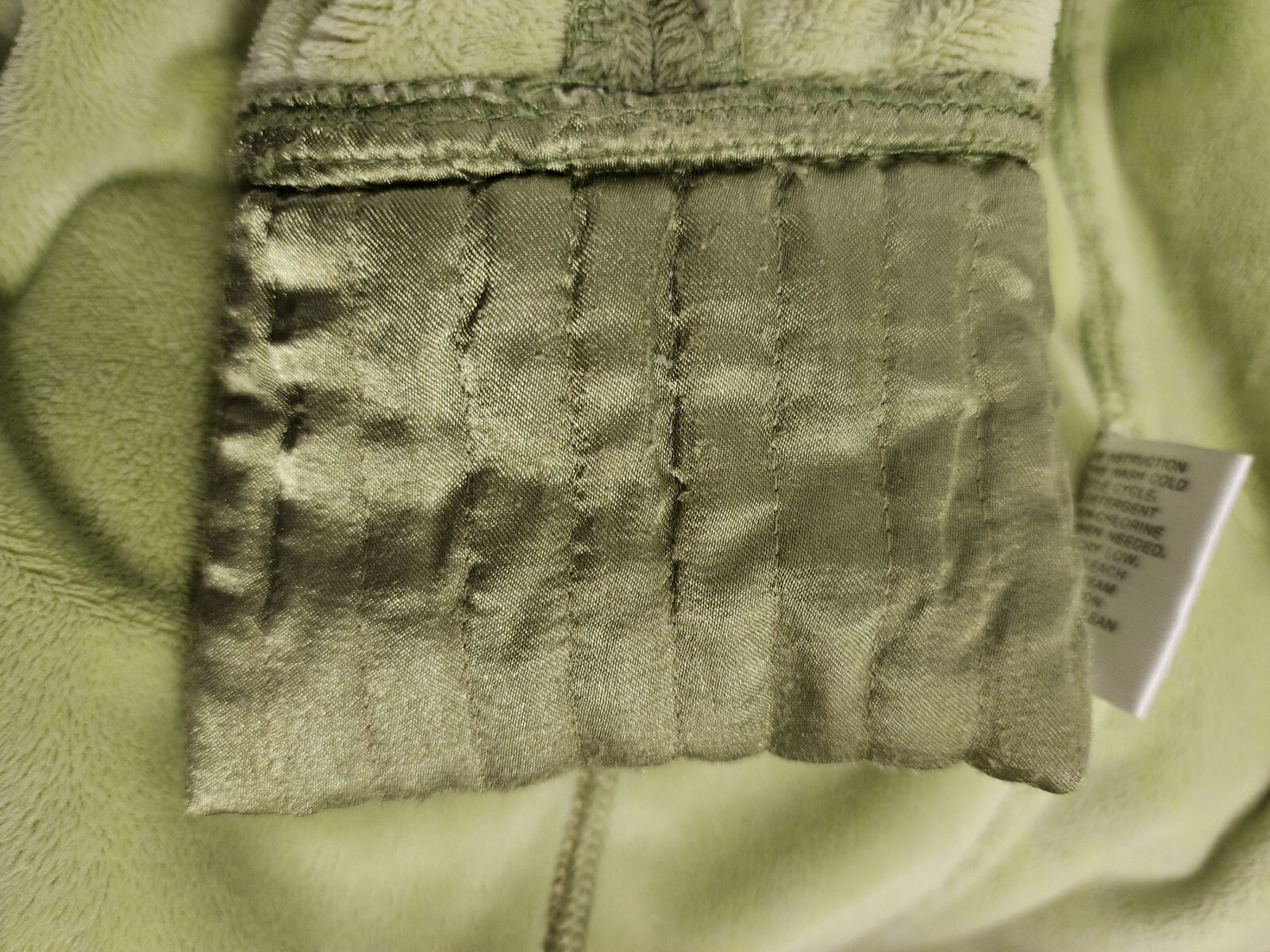 Pendleton Womens Plush Full-Zip Jacket Green Sati… - image 11