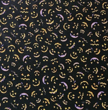 Halloween Pumpkins Jack Fabric HI FASHION O Lantern Quilters Cotton BY THE YARD