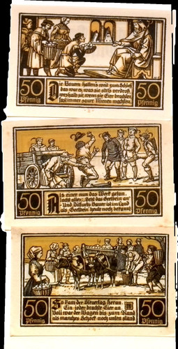 1921 Germany DITFURT set of 50 Phennig Notgeld - 第 1/2 張圖片