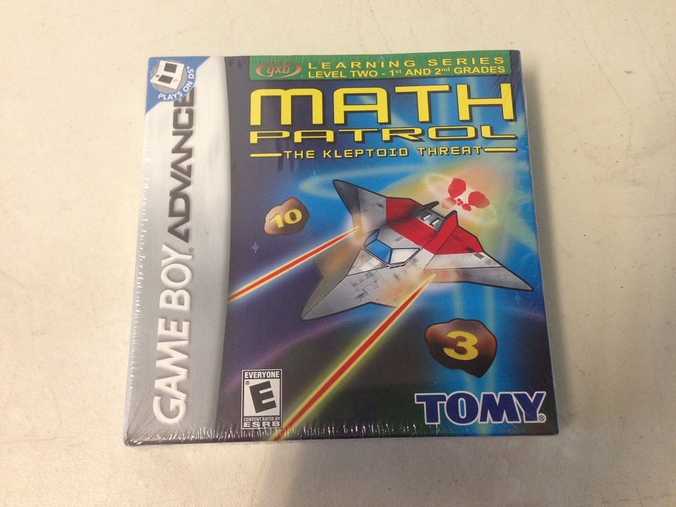 Math Patrol:The Kleptoid Threat  Nintendo Game Boy Advance for Gameboy Micros+DS