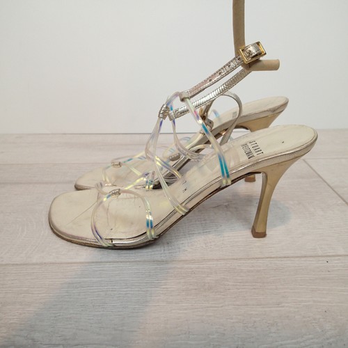 Stuart Weitzman 7 M clear metallic 