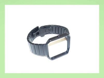 Platinum (PT-FBBLB) Metal Link Band for Fitbit Blaze Tracker - Black 