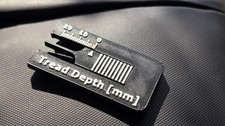 Tyre Tread Depth Gauge 0-20mm Car Van Motorcycle Tyres Checker Tool UK MADE