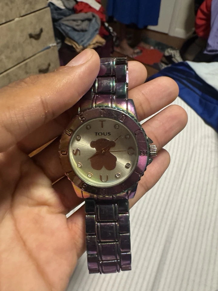 Tous Purple Rainbow Watch with Silver Tone Band - Image 3 of 3