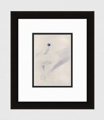 Enchanting Laura KNIGHT Antique Ballet Print The Dying Swan SIGNED Framed COA