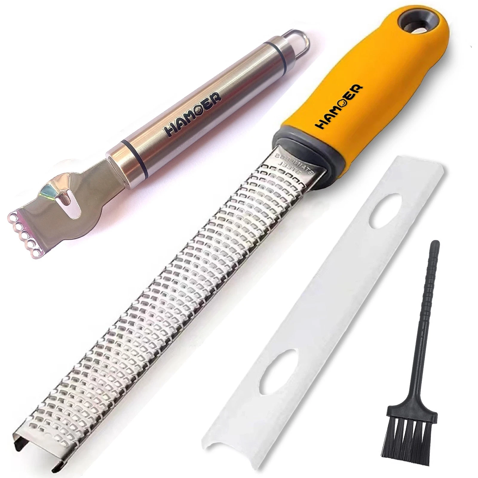 2 PCS Cheese Grater Lemon Zester Handheld Citrus Peel Ginger Potato Kitchen
Opens in a new window or