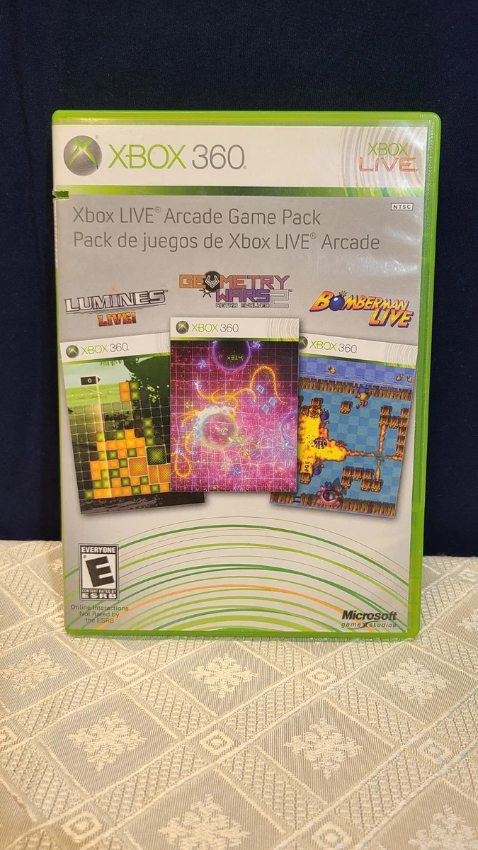 Pack De 3 Jeux Xbox 360 : Lumines, Geometry Wars 2, Bomberman - NEUF Version FR