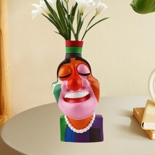 Face Flower Pot Aesthetic Decor Decorative Creative Resin Flowerpot Centerpieces