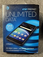 New in Sealed Box LG Phoenix 4 Smartphone, 4G LTE, Android 7.1 OS, 16GB, Black