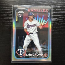2024 Topps Chrome Wyatt Langford #122 Silver Refractor (RC)