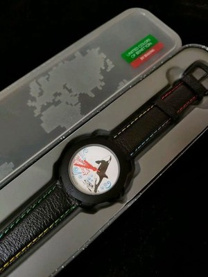 Bulova Benetton Ecology Vintage Killer Whale Orca Watch New Used J54