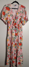 Old Navy Women’s Fit &Flare Floral Linen Blend Twist Front Maxi Dress Size 2X