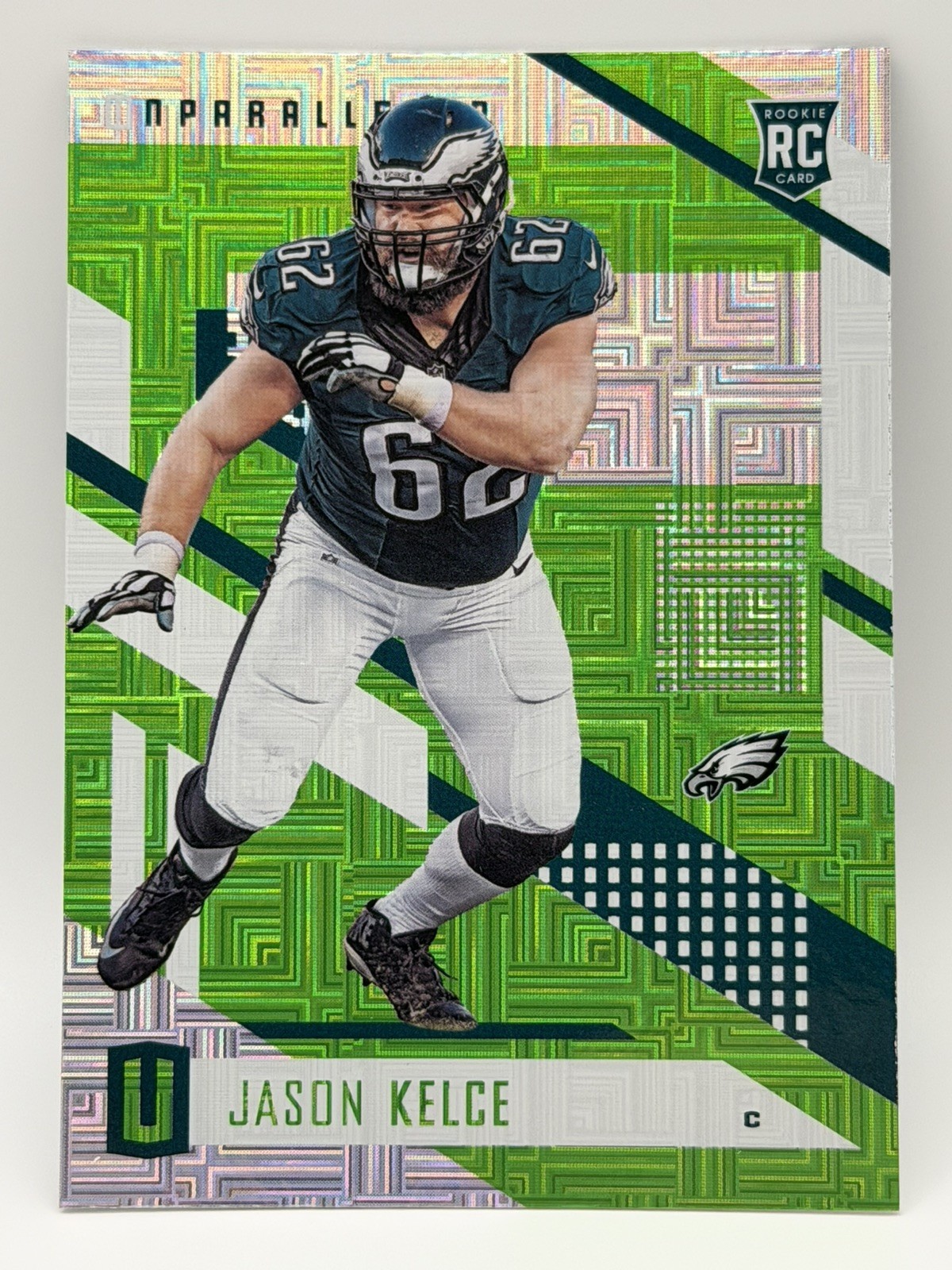 2017 Panini Unparalleled - Jason Kelce #120 Lime Green (RC)