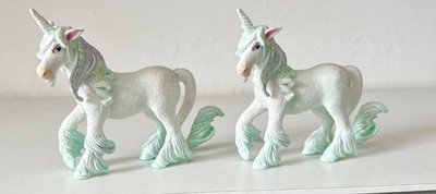 Papo Enchanted World Tiere Figur Eis Einhorn Figur 2015 x 2 Set Sammlerstück 