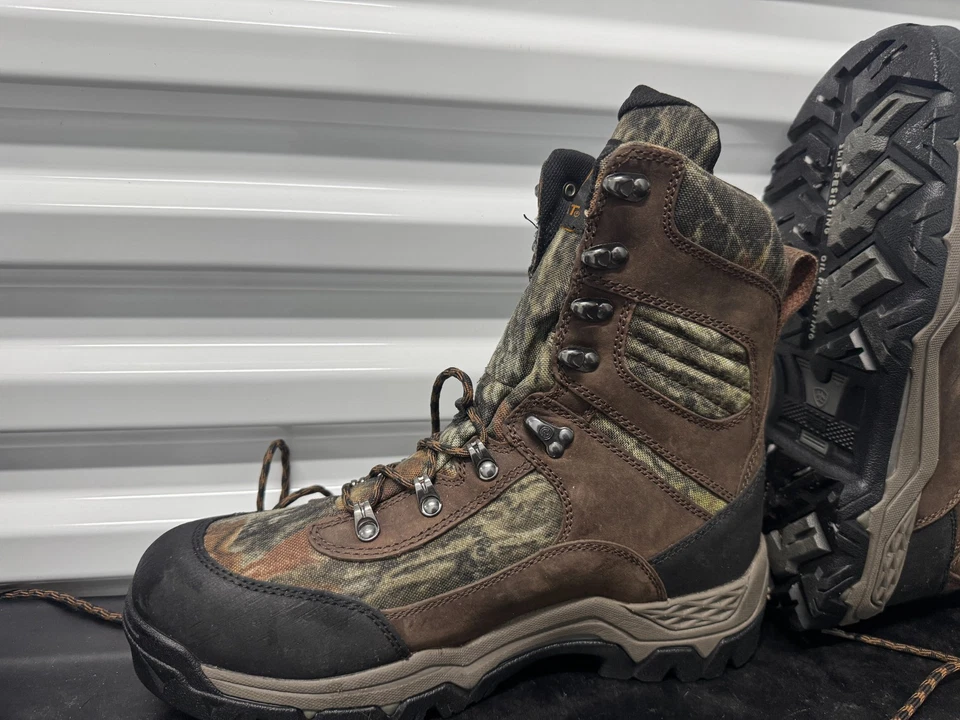 ARIAT Mens Brown Leather Workhog Trek H2O Comp Toe Lace Up Outdoor Work Boots - Image 2 of 4