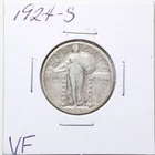 1924-S 25C Standing Liberty Quarter Dollar in VF Condition #6702