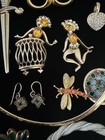 LUXURY LUX LOT OF VTG GORGEOUS JEWELRY MIX LOCKE SWAROVSKI DONNA KARAN AMBER FES — photo 5