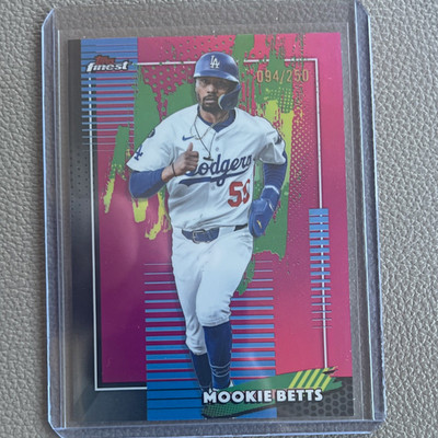 Topps 2025 Finest Mookie Betts Parallel /250 #43 Los Angeles Dodgers MLB