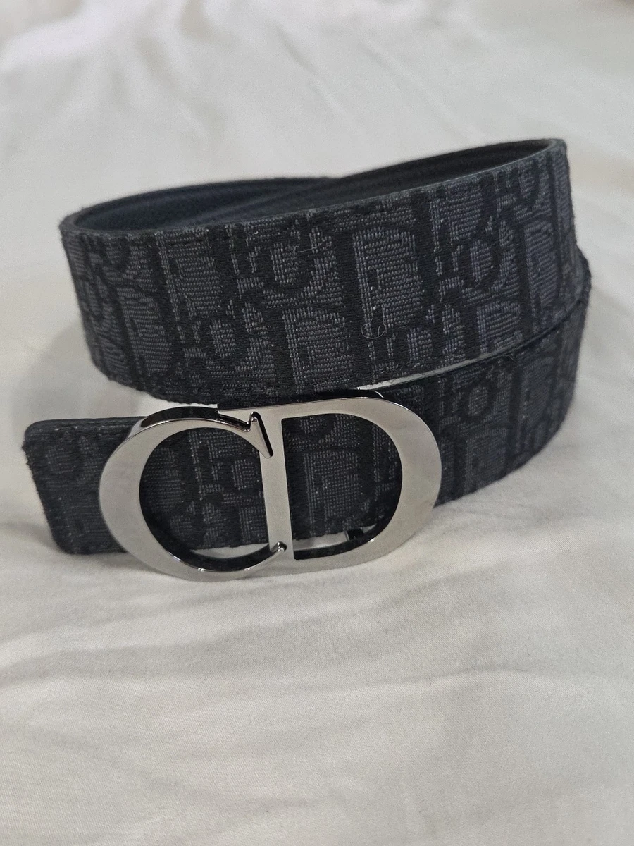 Christian Dior カモフラージュ ベルト DIOR | ベルト 35mm ディオール オブリーク ジャカード & グレインド