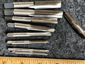 HERTEL USA🇺🇸   Tap Set  10 piece 10-32 to 5/8" HSS