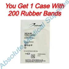 *200-Pieces* DeRoyal Sterile Rubber Bands 3" x 1/16" Non-Latex Tan 30-082