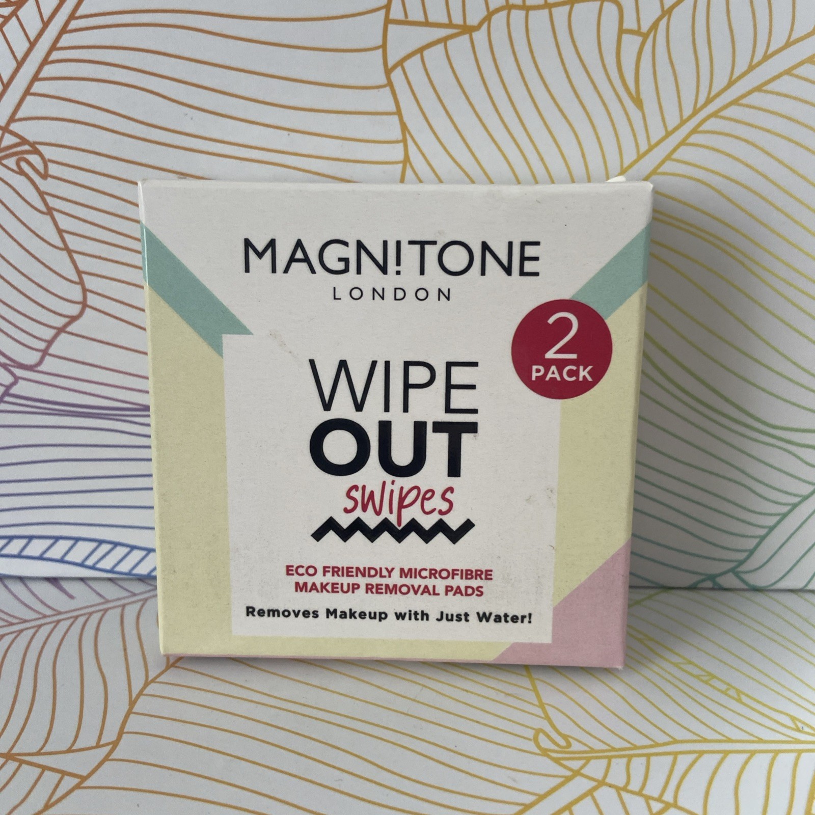 Magnitone Wipeout Swipes 2 x Makeup Removal Pads Microfibre Eco Friendly New
