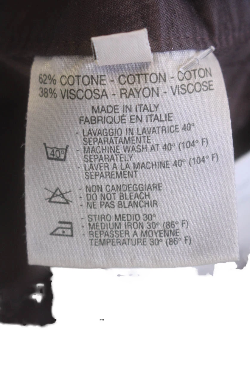 Pantalone elegante uomo Versace Classic V2 cotone plissettato gamba dritta bordeaux taglia 42