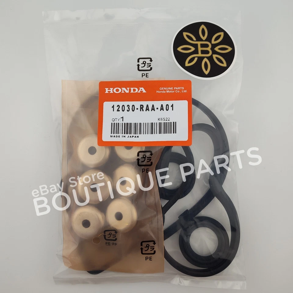 OEM Authentic for Honda Valve Cover Gasket FULL KIT SET 12030-RAA-A01 JAPAN - Image 2 of 4