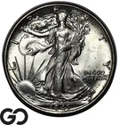 1943 Walking Liberty Half Dollar, Sharp Gem BU++