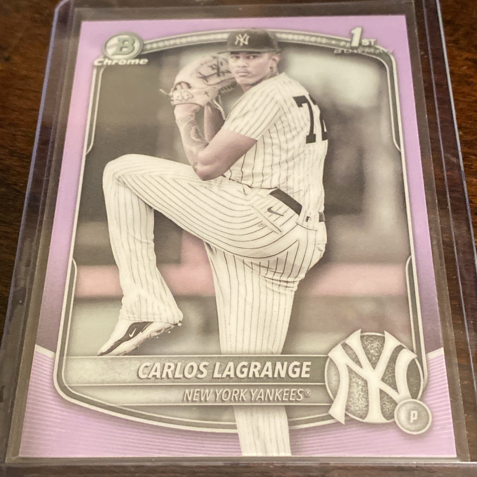 2025 Bowman Chrome - Prospects Carlos Lagrange, #BCP-202 Pearl Refractor (RC)