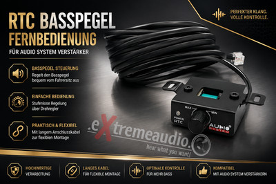 Audio System RTC Kabel Fernbedienung Remote Control für Audio System Verstärker
