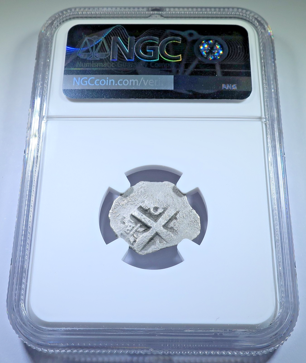 NGC 1731 Hollandia Shipwreck Rare Type Spanish Peru 1 Reales