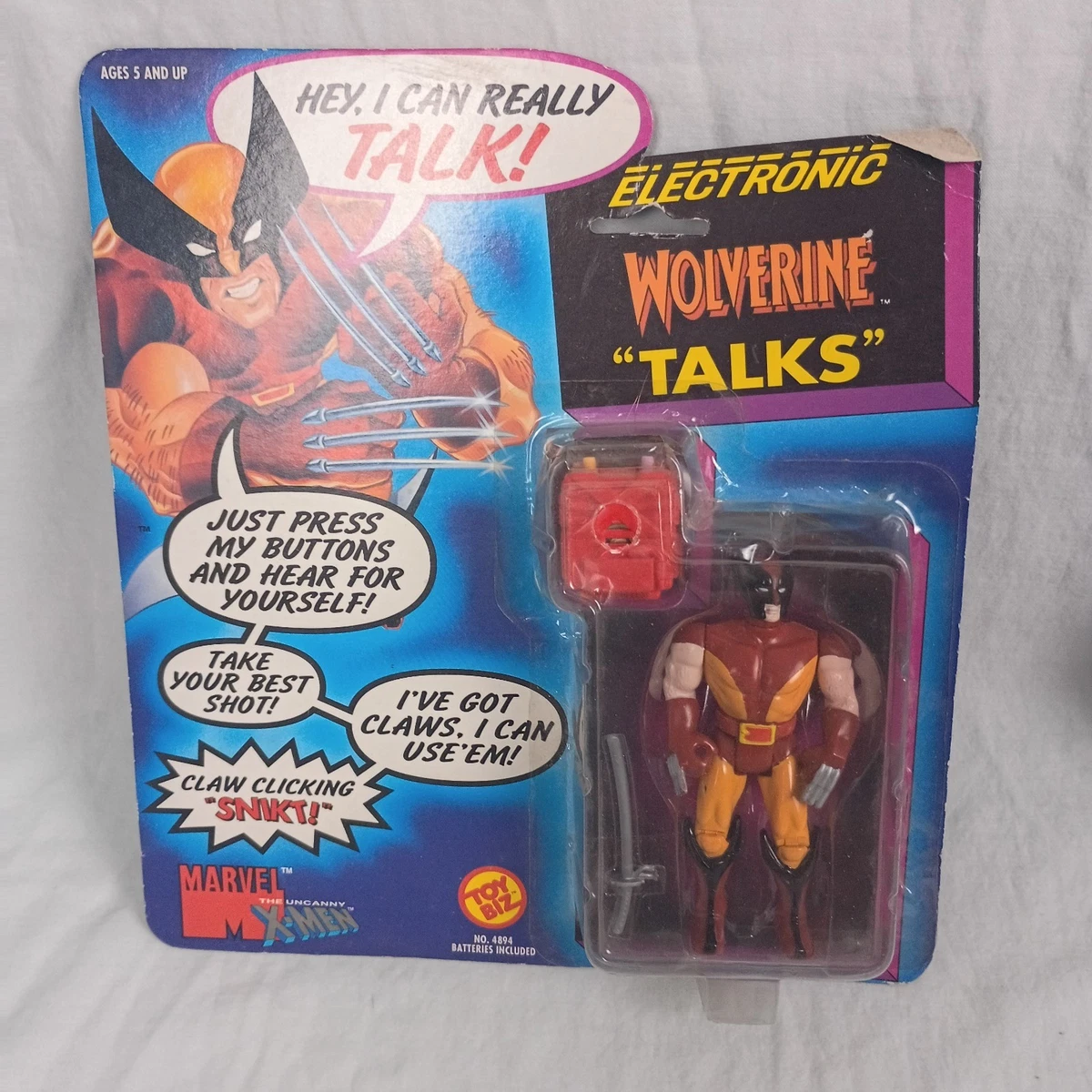 X-MEN 電子トーキング ウルヴァリン ToyBiz Marvel X-Men Electronic Wolverine Talks Vintage 90s NEW