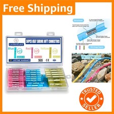 50 Pcs Heat Shrink Butt Connectors Kit,Heat Shrink Wire Connectors,Waterproof...