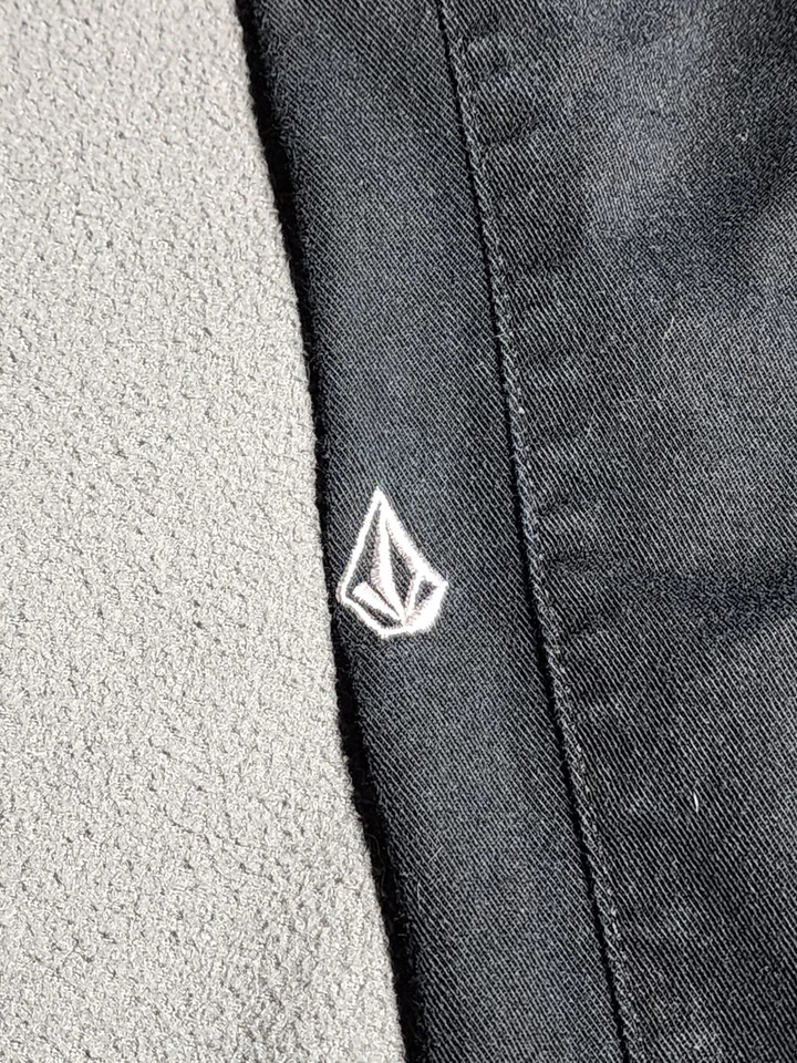 Volcom Jeans Men Size 30 Black Denim Belt Loops Zip Button True To This Casual - Image 4 of 4